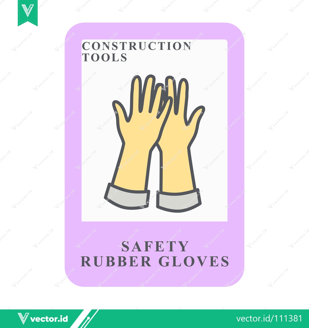 Premium Vector dari Safety Rubber Gloves for Construction Work