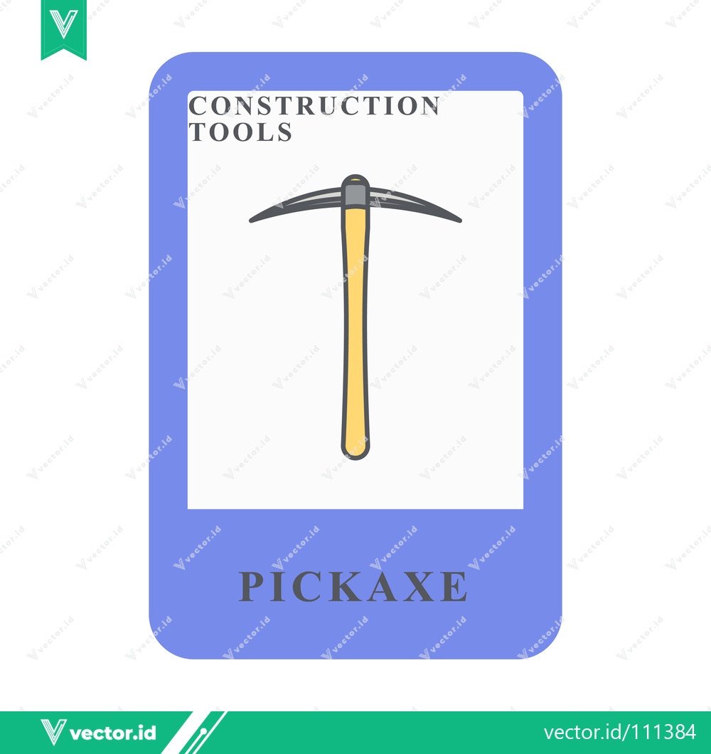 Premium Vector of Illustration of a Pickaxe a Construction Tool