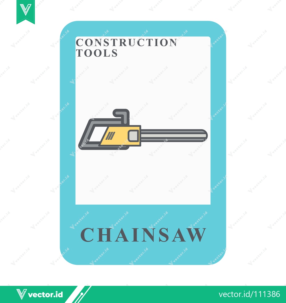 Premium Vector dari Illustration of a Chainsaw a Construction Tool