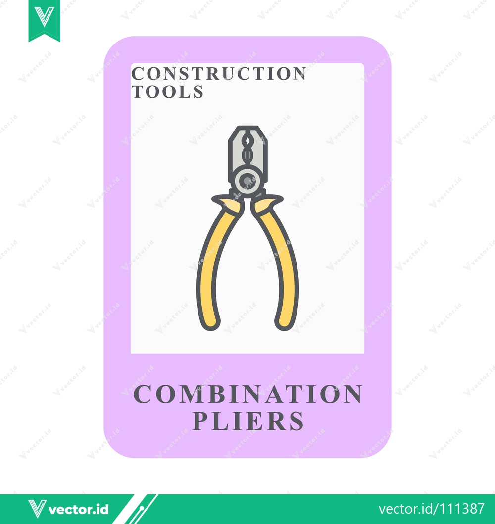 Premium Vector dari Combination Pliers Tool for Construction and DIY Projects