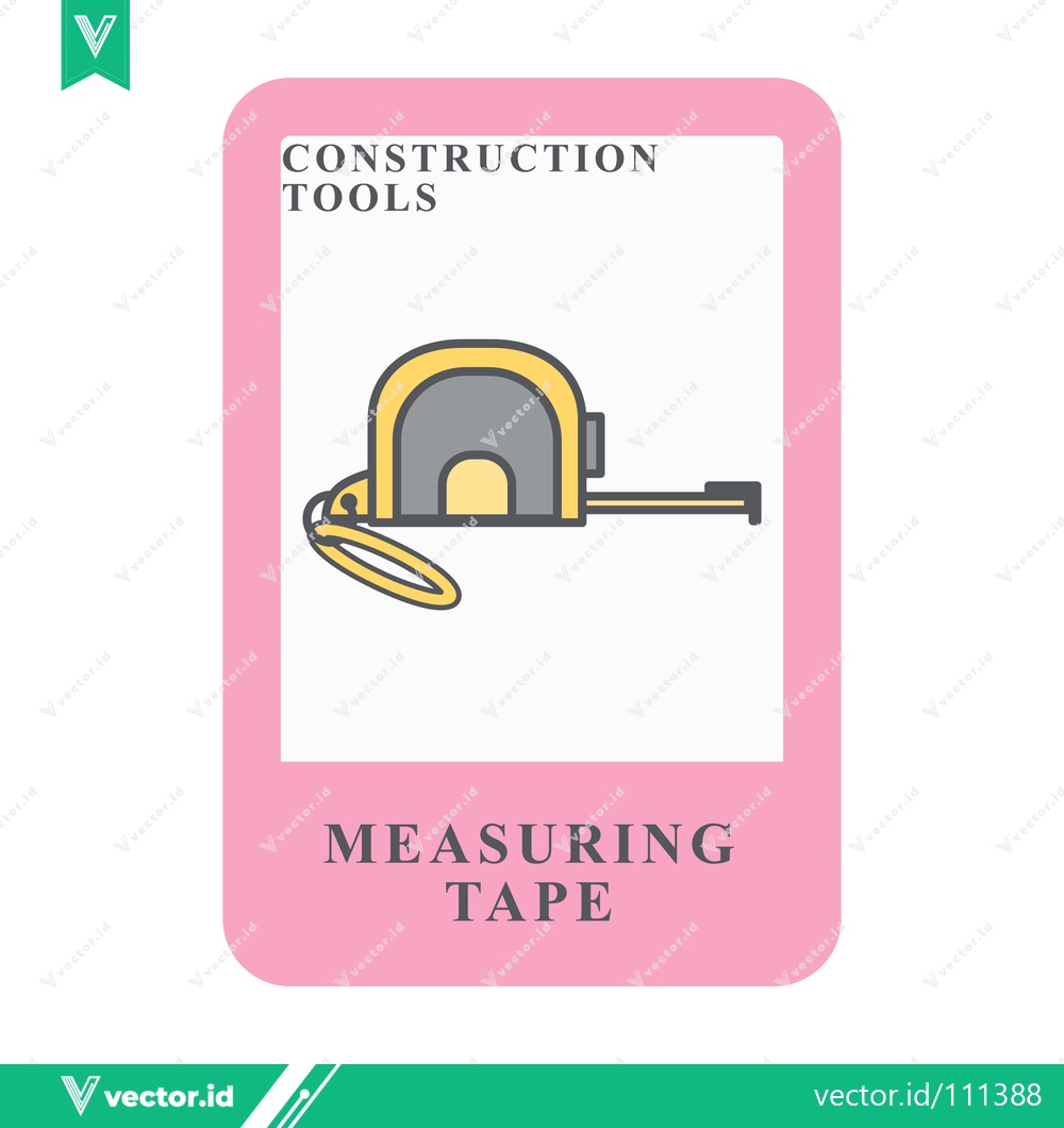 Premium Vector dari Illustration of a measuring tape a construction tool for accurate measurements