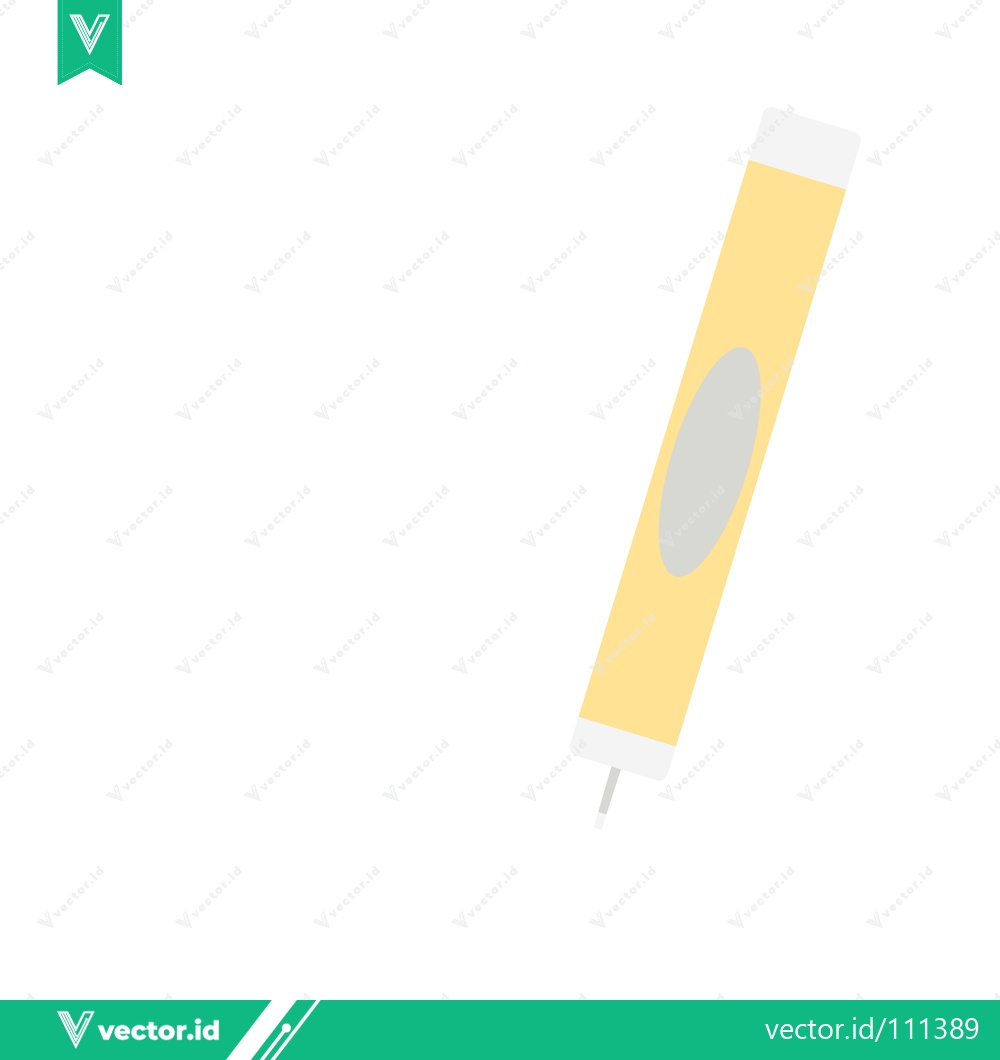 Premium Vector dari Yellow highlighter pen with gray oval marking
