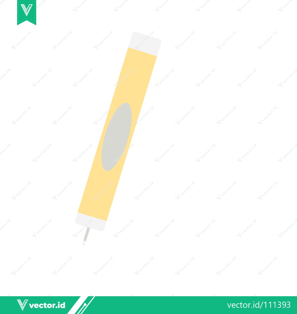 Premium Vector of Yellow Highlighter Pen Isolated on White Background