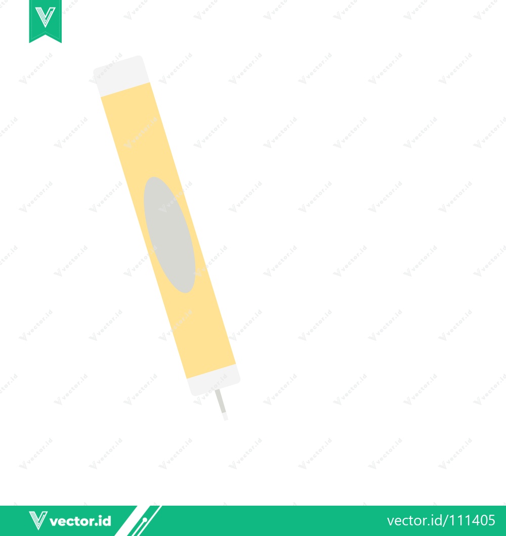 Premium Vector of Yellow highlighter pen isolated on white background