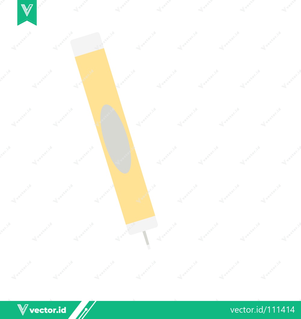 Premium Vector dari Yellow highlighter pen isolated on white background