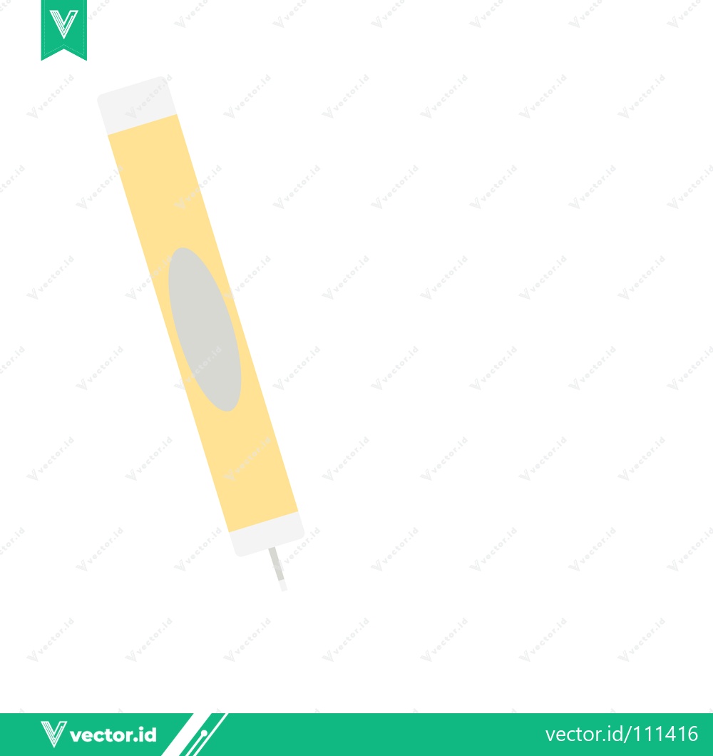 Premium Vector dari Yellow highlighter pen with gray oval marking