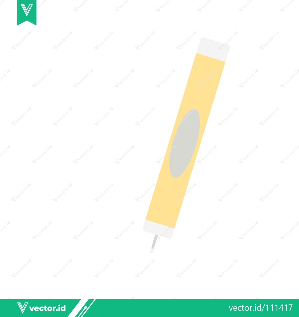 Premium Vector dari Minimalist Yellow Marker Pen with Grey Accent