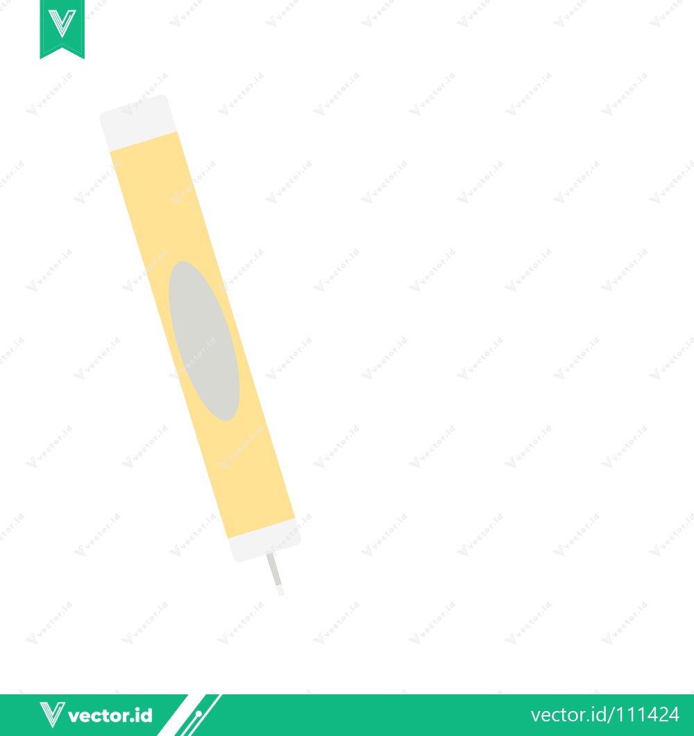 Premium Vector dari Yellow Marker Pen with Gray Oval Accent