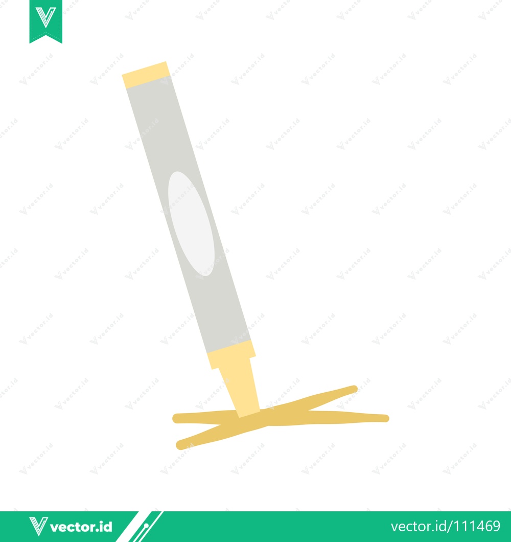 Premium Vector of A Highlighter Pen Drawing Yellow Lines on a White Background