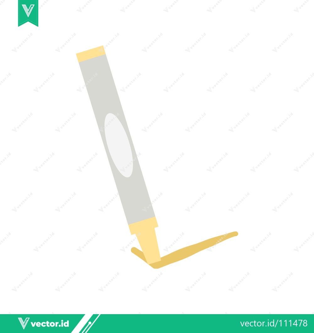 Premium Vector dari Yellow highlighter marker pen isolated on white background
