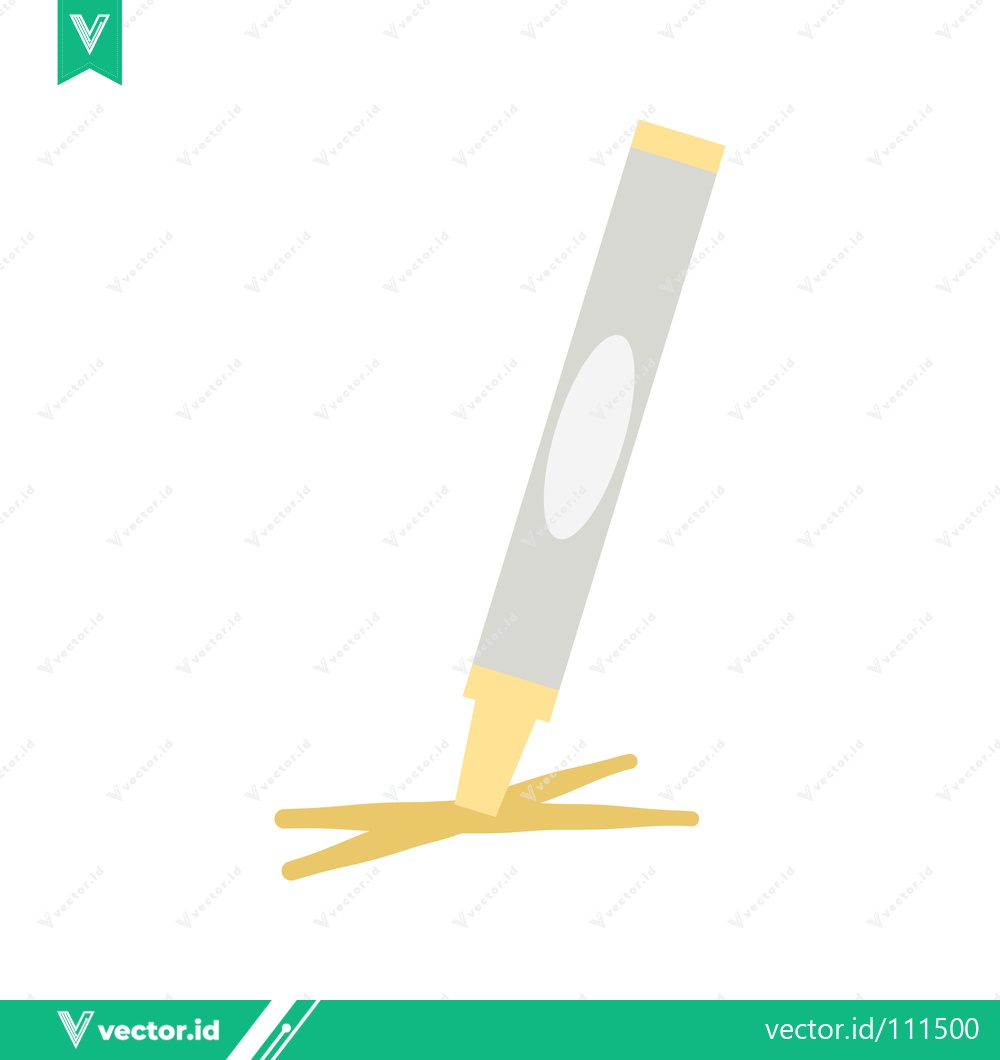 Premium Vector of Minimalist Illustration of a Highlighter Pen Marking a Line