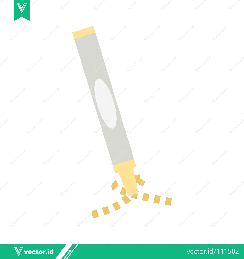 Premium Vector dari Illustration of a highlighter pen with yellow ink splatters