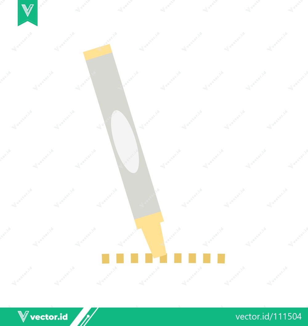 Premium Vector dari Highlighting Marker Drawing Dashed Line
