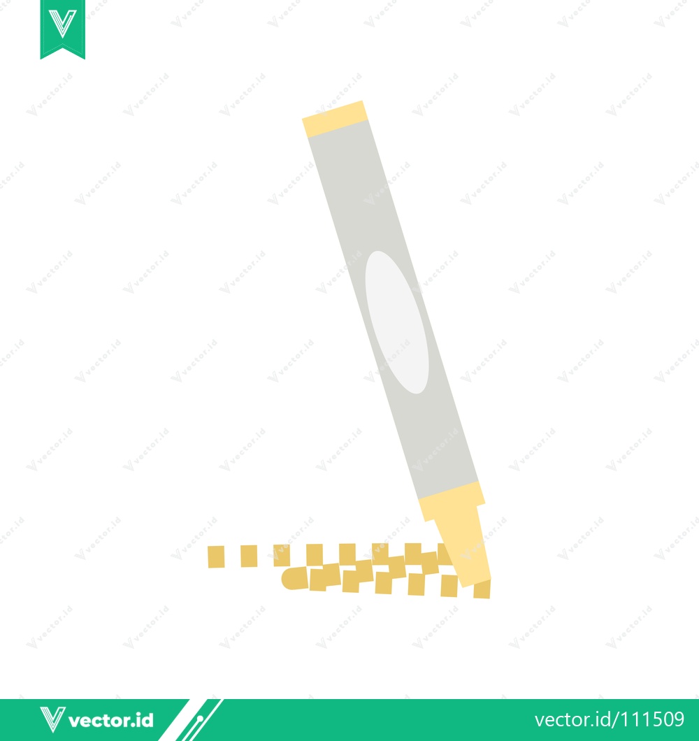 Premium Vector of Yellow highlighter marker drawing small squares