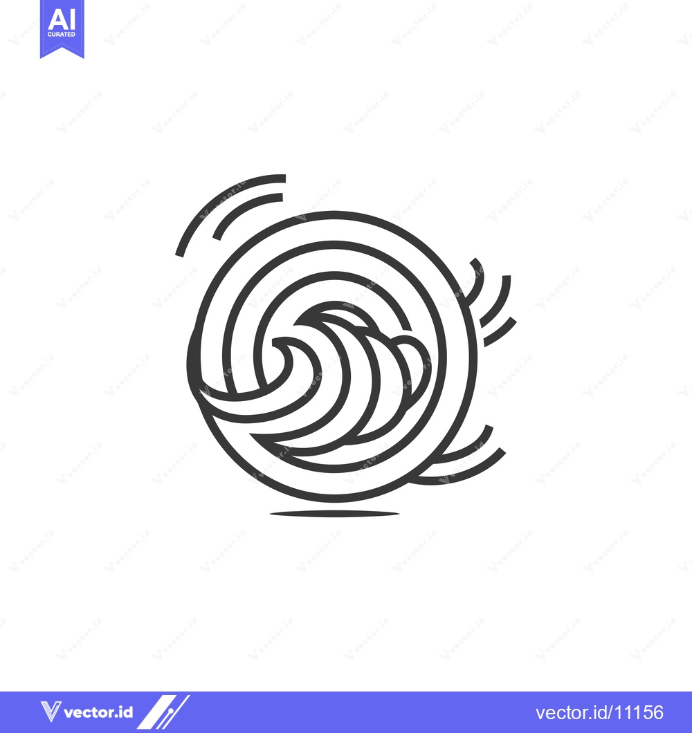 Premium Vector dari Abstract Design of a Circular Wave Pattern