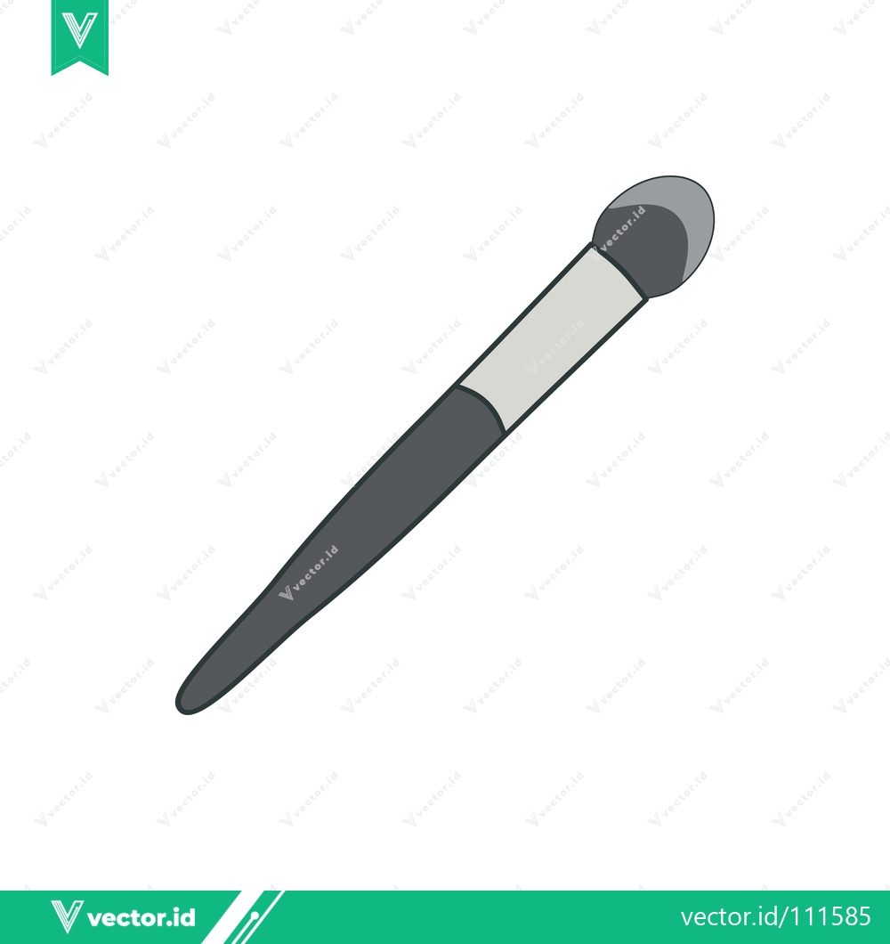 Premium Vector of Illustration of a Makeup Brush for Cosmetics Application