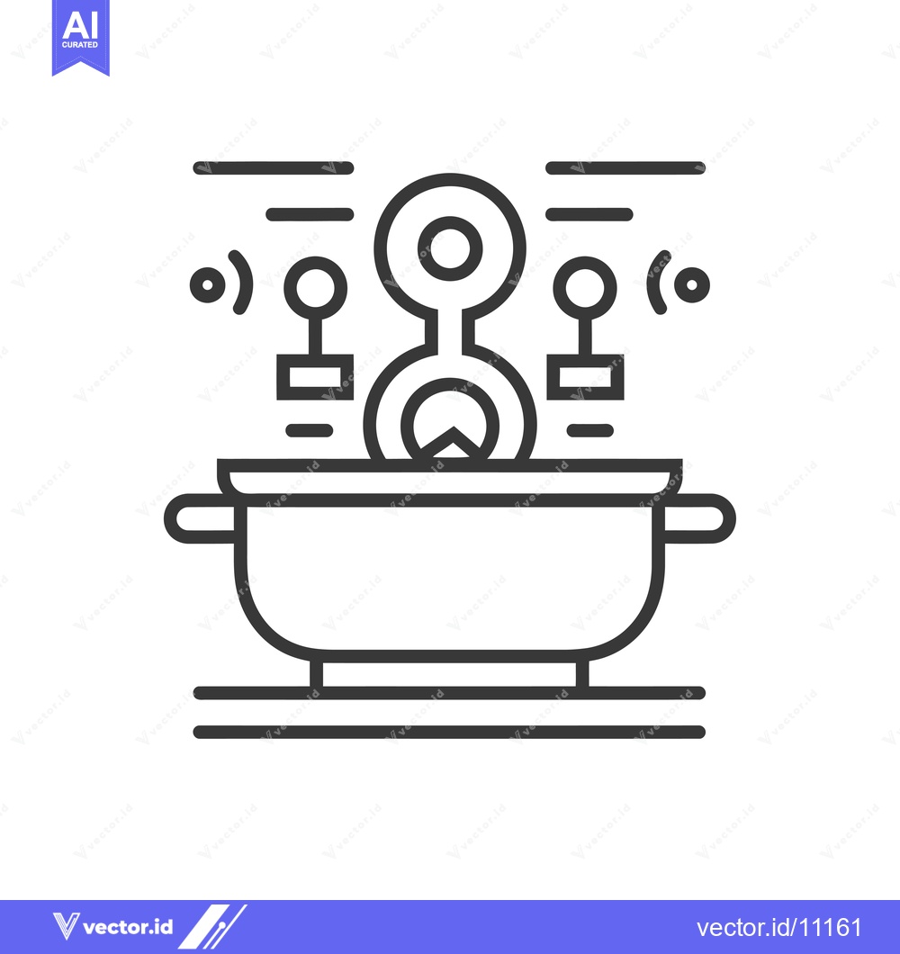 Premium Vector dari Abstract Design of a Pot with Three Circular Elements on Top