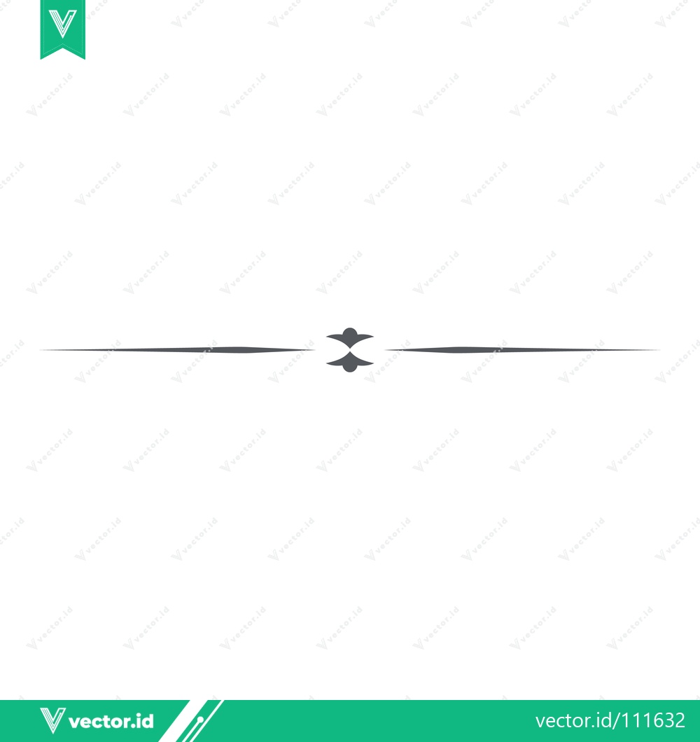 Premium Vector of Elegant Decorative Line Divider with Subtle Embellishments