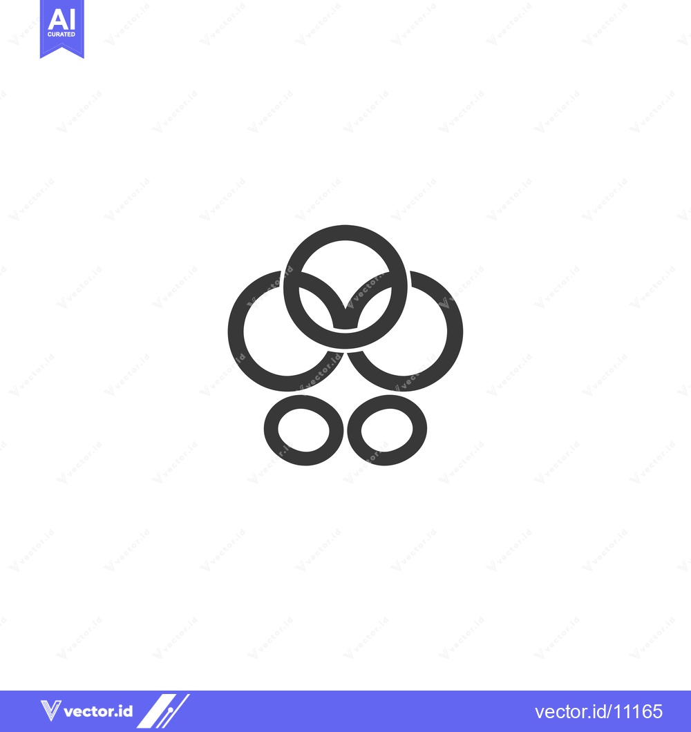 Premium Vector dari Abstract Design of Interconnected Circles