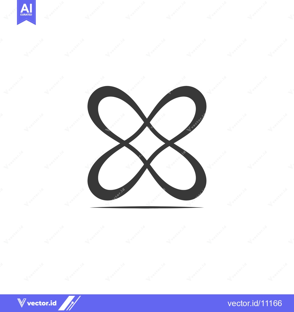 Premium Vector dari Abstract Design of Interlocking Curved Lines