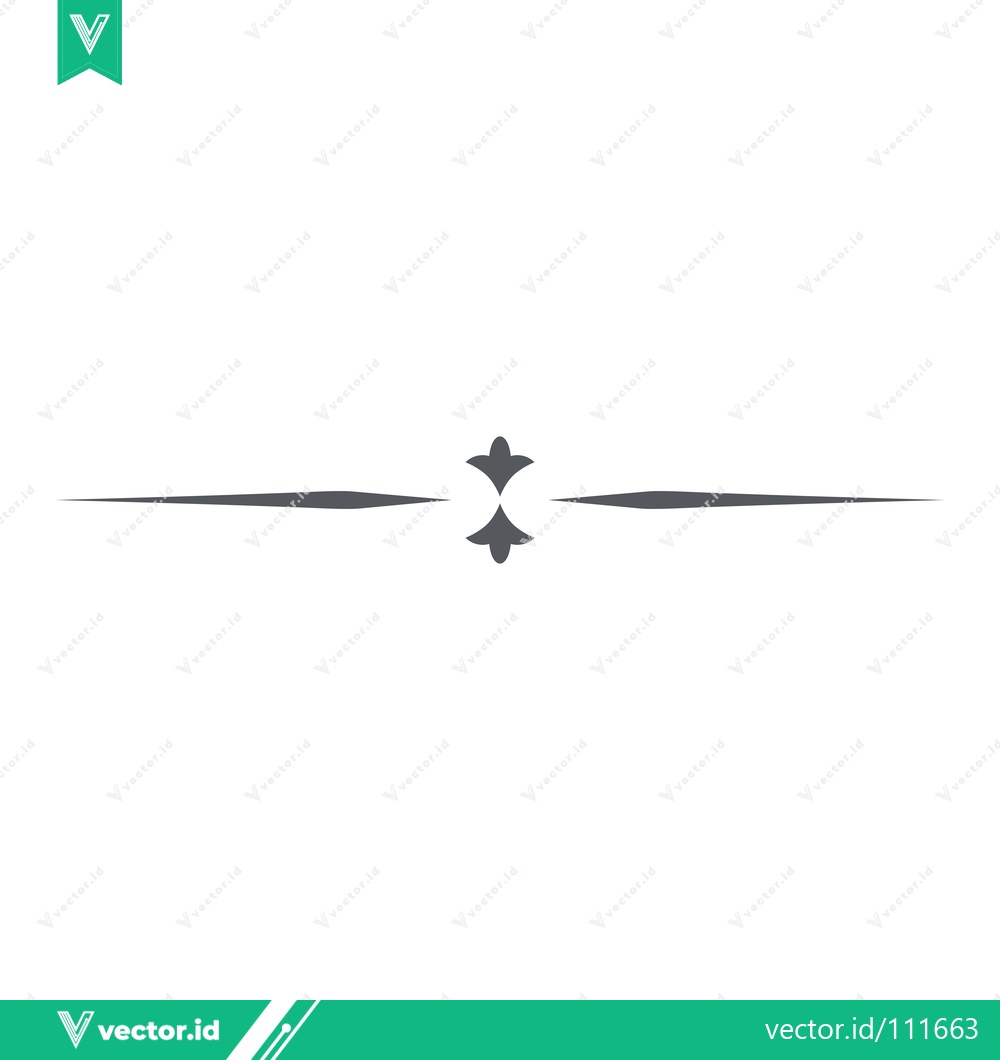 Premium Vector of Elegant Decorative Line Divider with Subtle Flourish