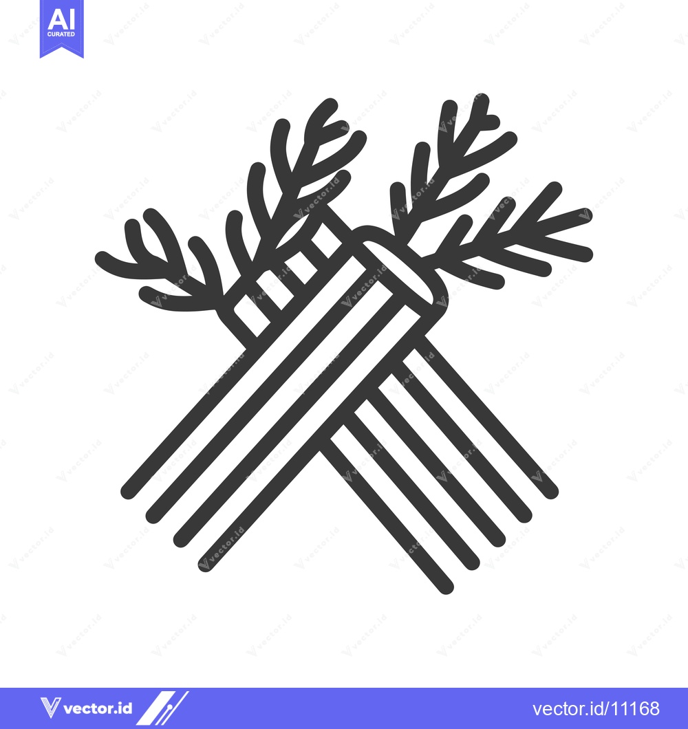 Premium Vector dari Abstract Design of Intertwined Branches with Leaves