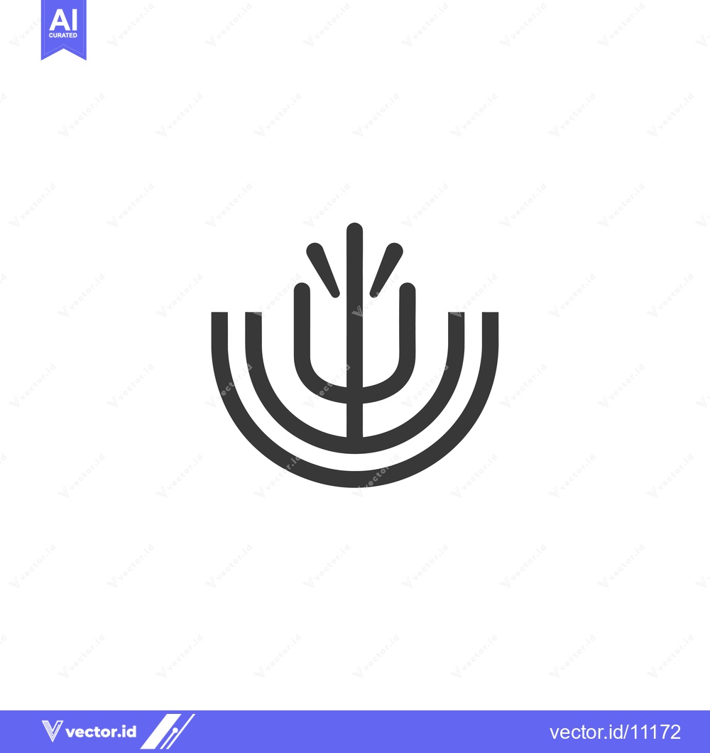 Premium Vector dari Abstract Design with a Central Vertical Line and Curved Lines