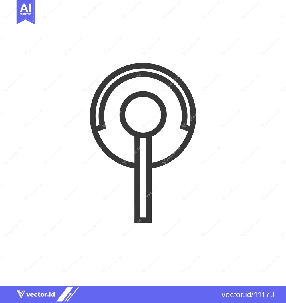 Premium Vector dari Abstract Design with a Circle and Vertical Line