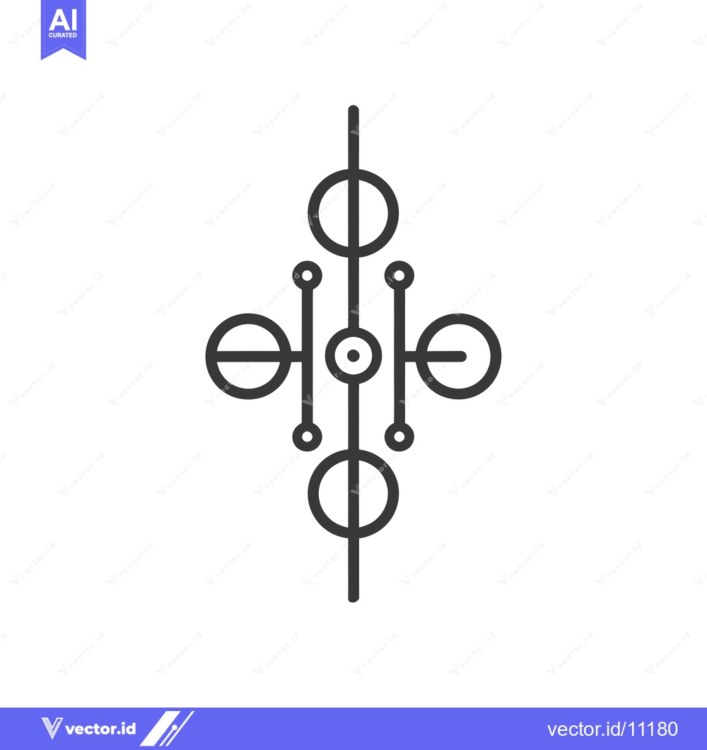 Premium Vector dari Abstract Design with Circular and Linear Elements