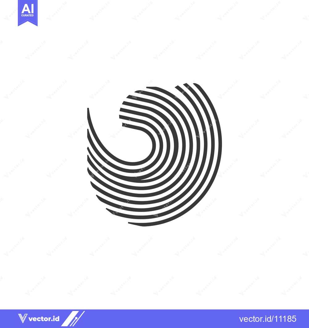 Premium Vector of Abstract design with curved lines and white background