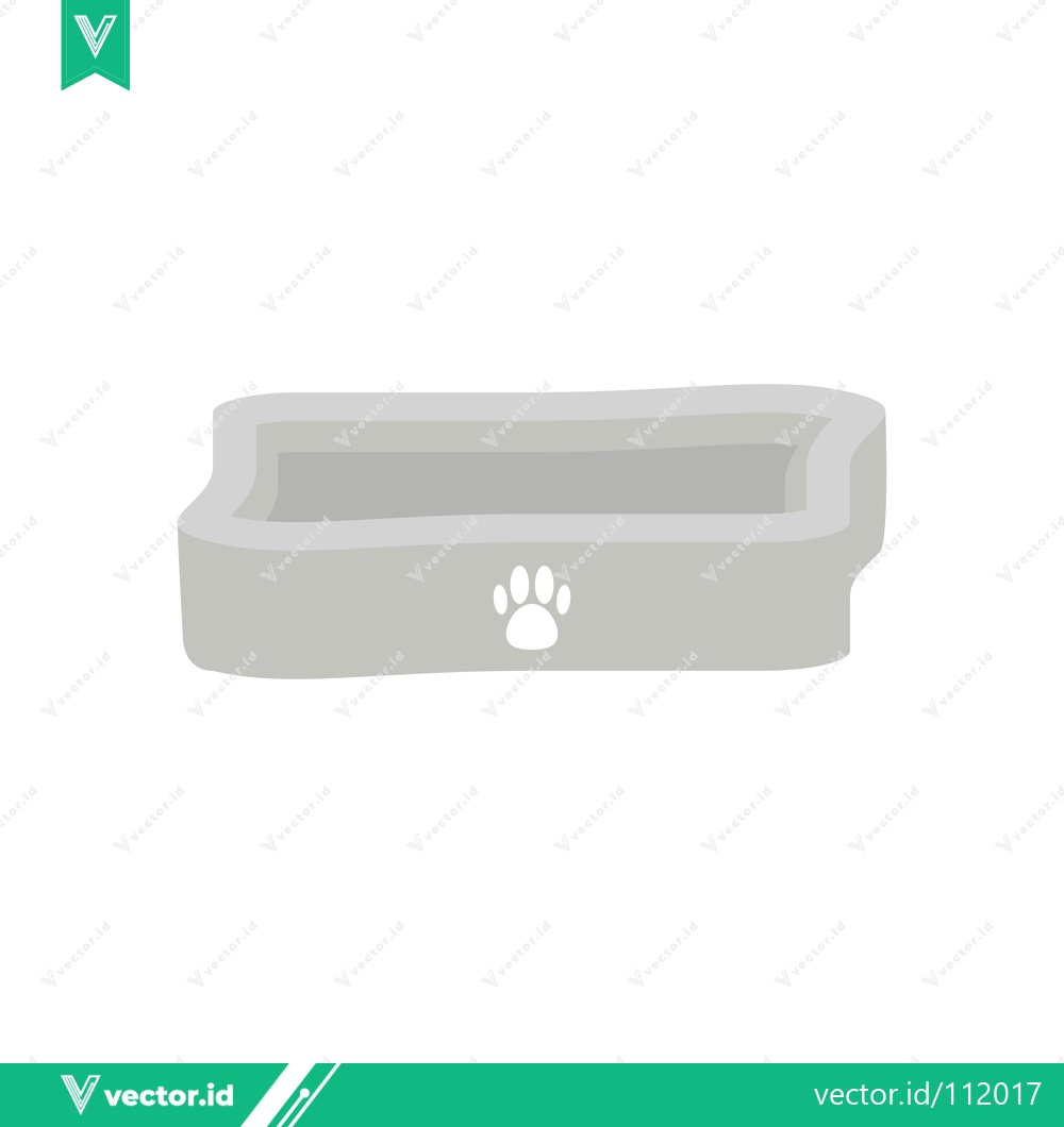 Premium Vector dari Minimalist Pet Food Bowl with Paw Print Icon