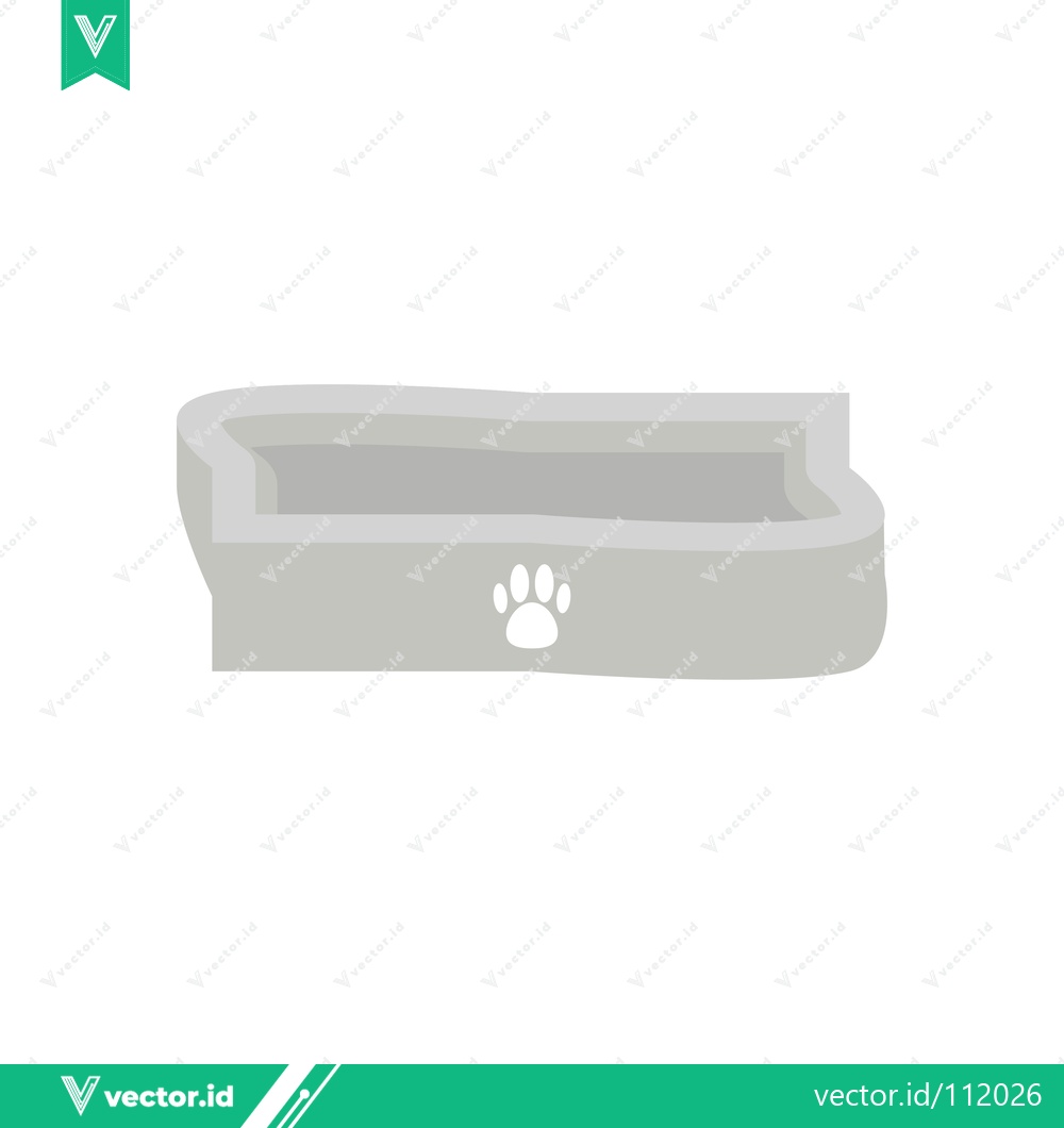Premium Vector dari Modern Pet Bathing Tub with Paw Print Emblem