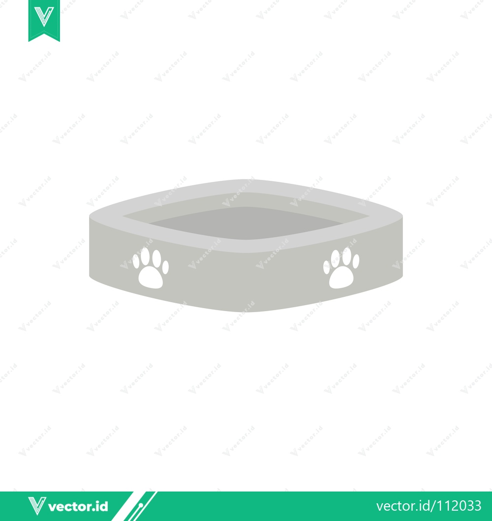 Premium Vector dari Simple Pet Food Bowl with Paw Prints