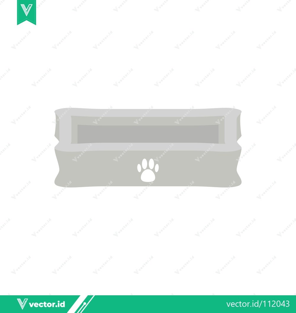 Premium Vector dari Minimalist Pet Food Bowl with Paw Print Icon