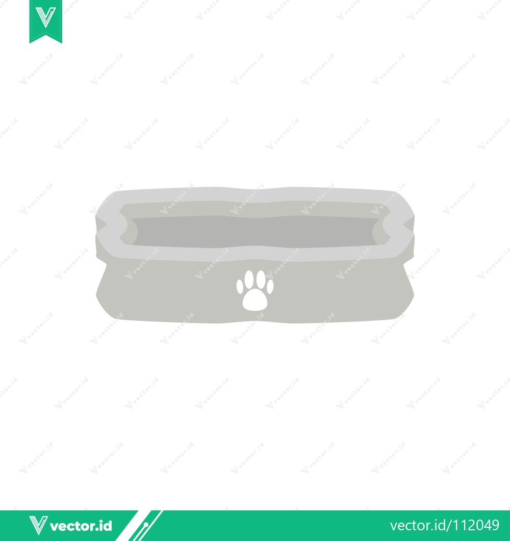 Premium Vector dari Collapsible Pet Bowl with Paw Print Design