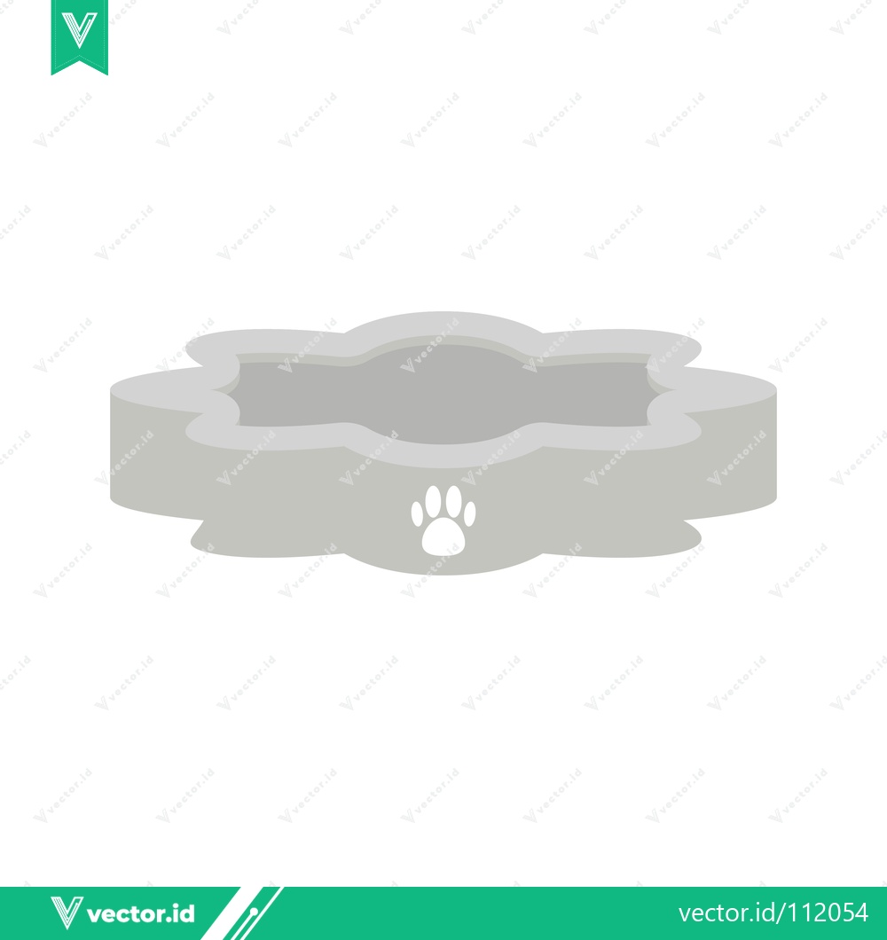 Premium Vector of Pet Food Bowl with Paw Print Icon