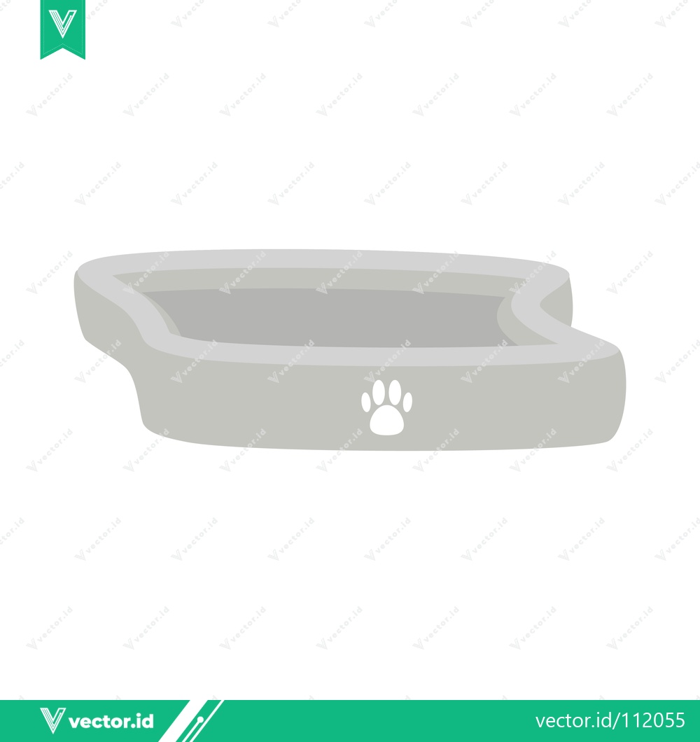 Premium Vector of Modern Pet Litter Box with Paw Print Icon