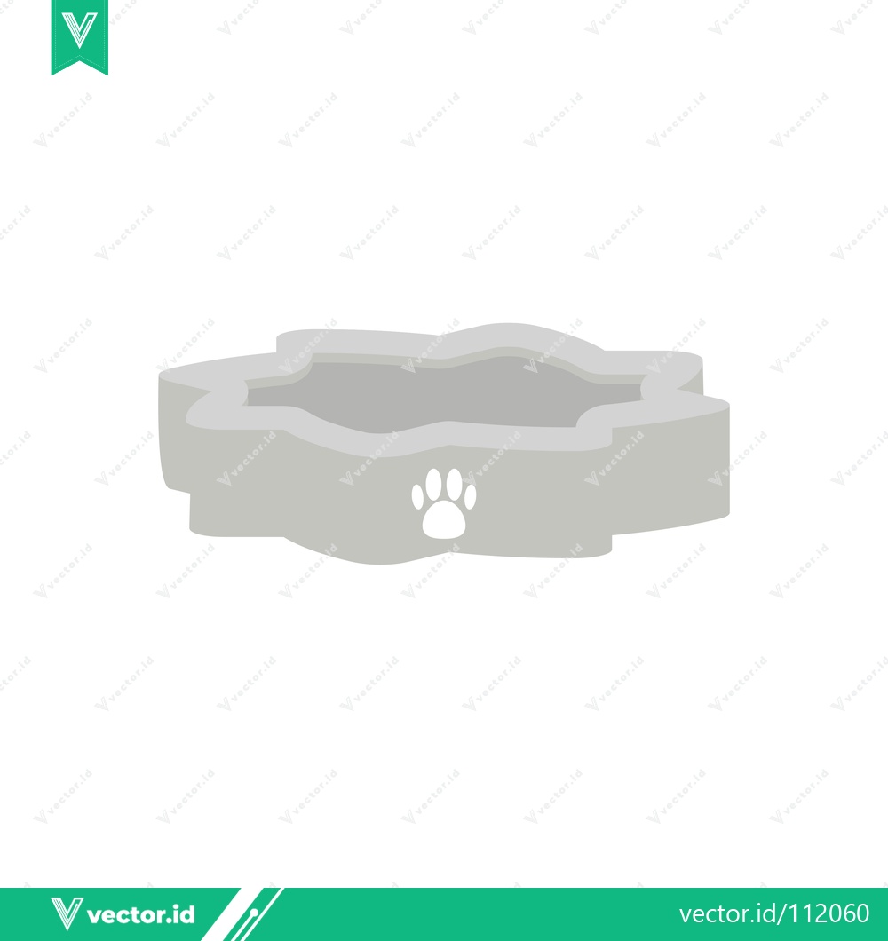 Premium Vector dari Pet Bowl with Paw Print Icon
