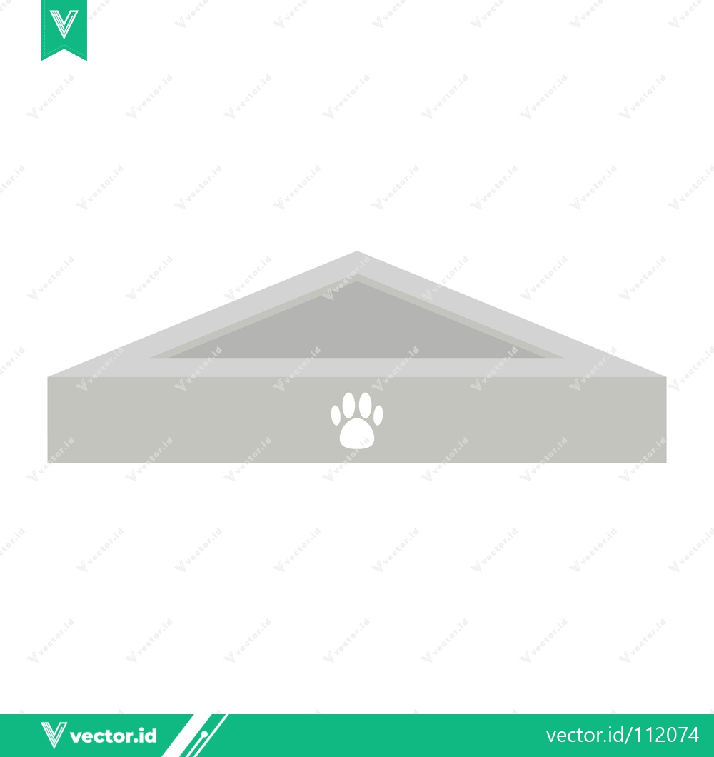 Premium Vector dari Minimalist Pet Food Bowl with Paw Print Icon