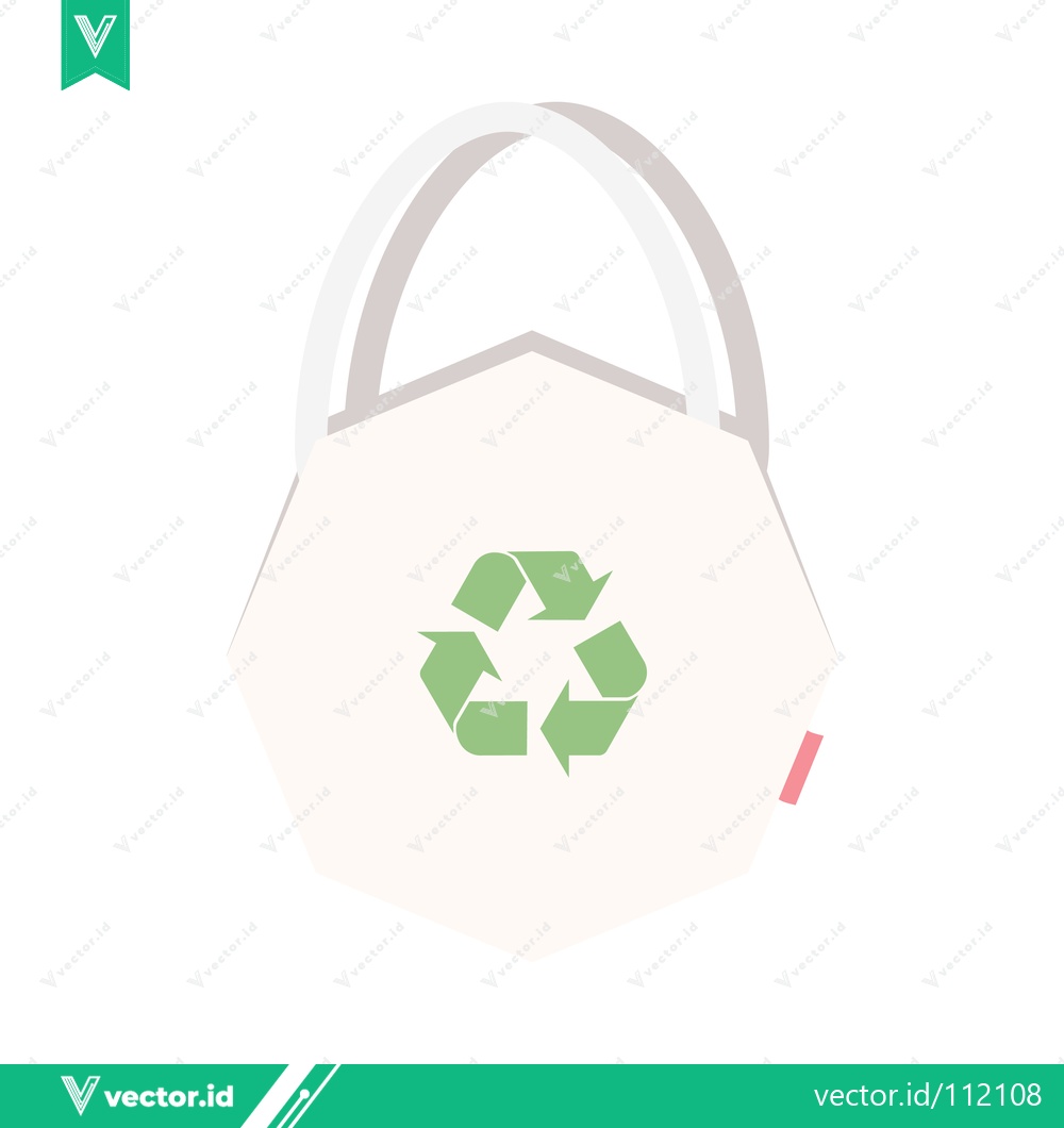 Premium Vector of Eco-friendly face mask with recycling symbol illustration