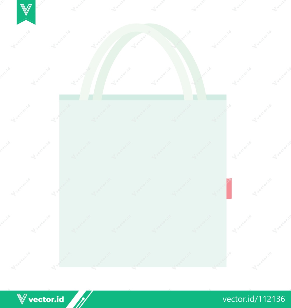 Premium Vector dari Minimalist White Tote Bag Design Template
