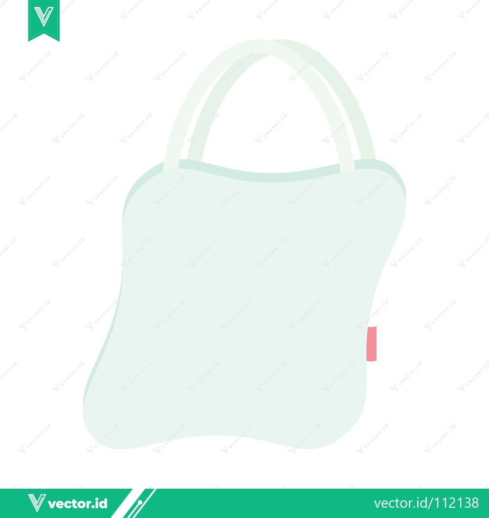 Premium Vector dari Minimalist Light Blue Tote Bag Illustration