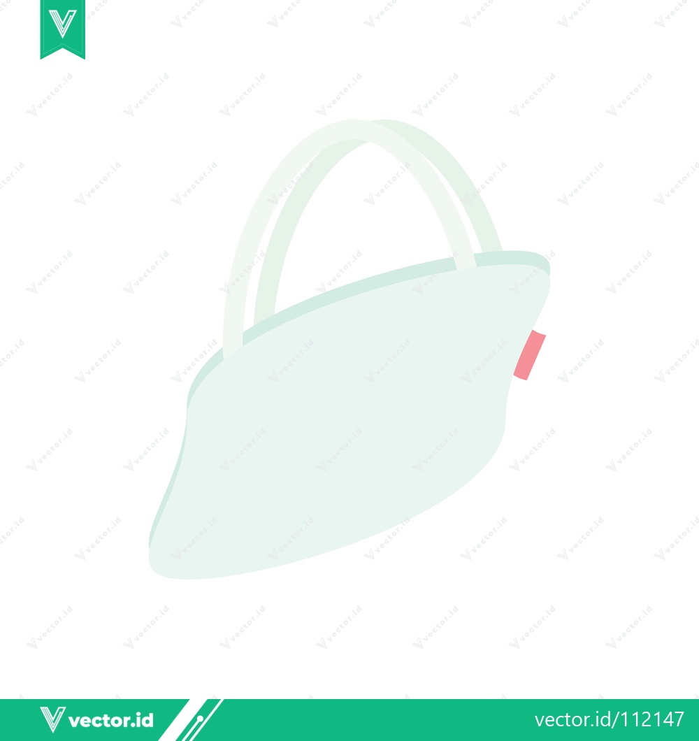 Premium Vector dari Minimalist Light Blue Tote Bag Illustration