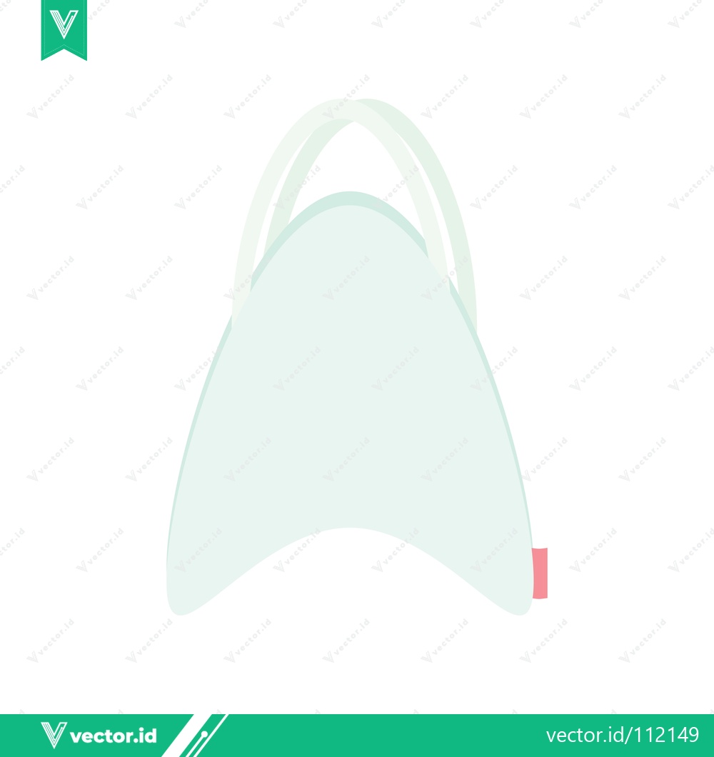 Premium Vector dari Minimalist White Swim Fin Isolated on White Background