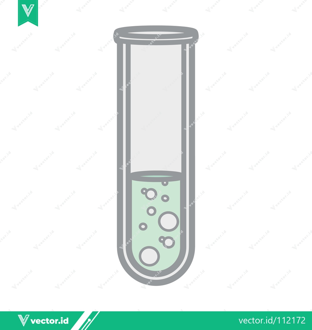 Premium Vector of Test Tube with Bubbles