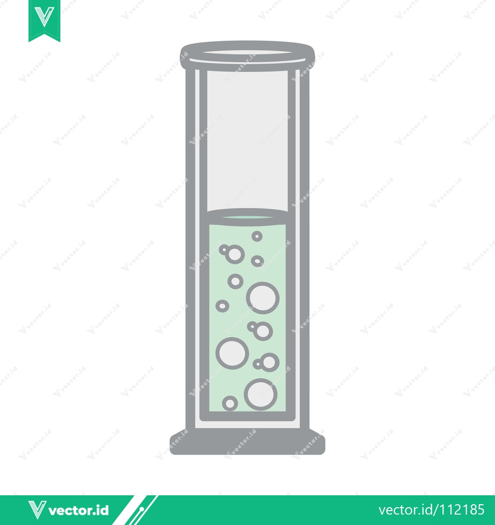 Premium Vector dari Bubbling Liquid in a Laboratory Graduated Cylinder