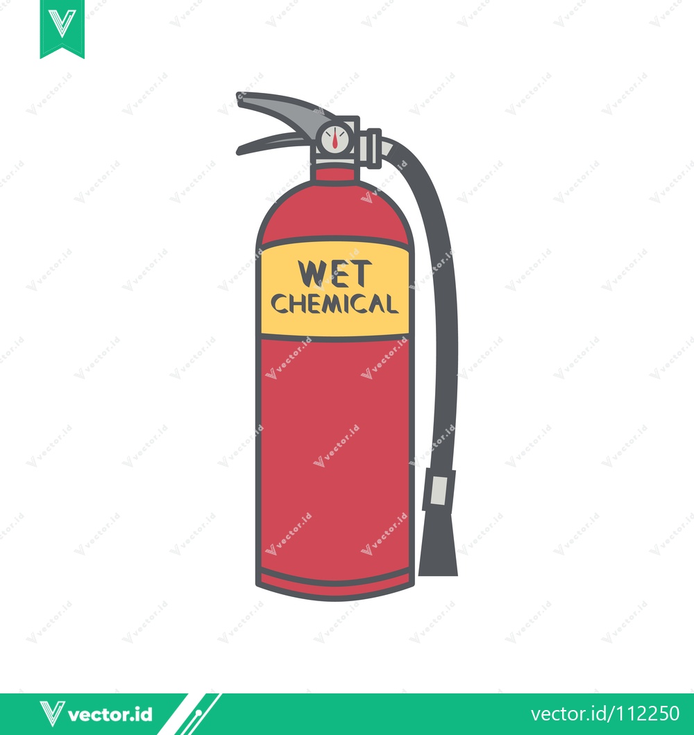 Premium Vector dari Illustration of a Wet Chemical Fire Extinguisher