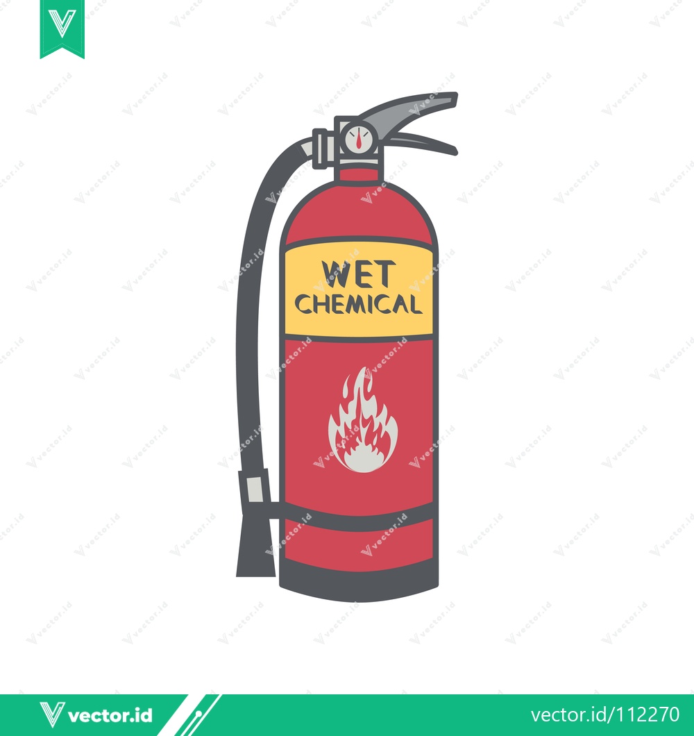 Premium Vector dari Illustration of a Wet Chemical Fire Extinguisher