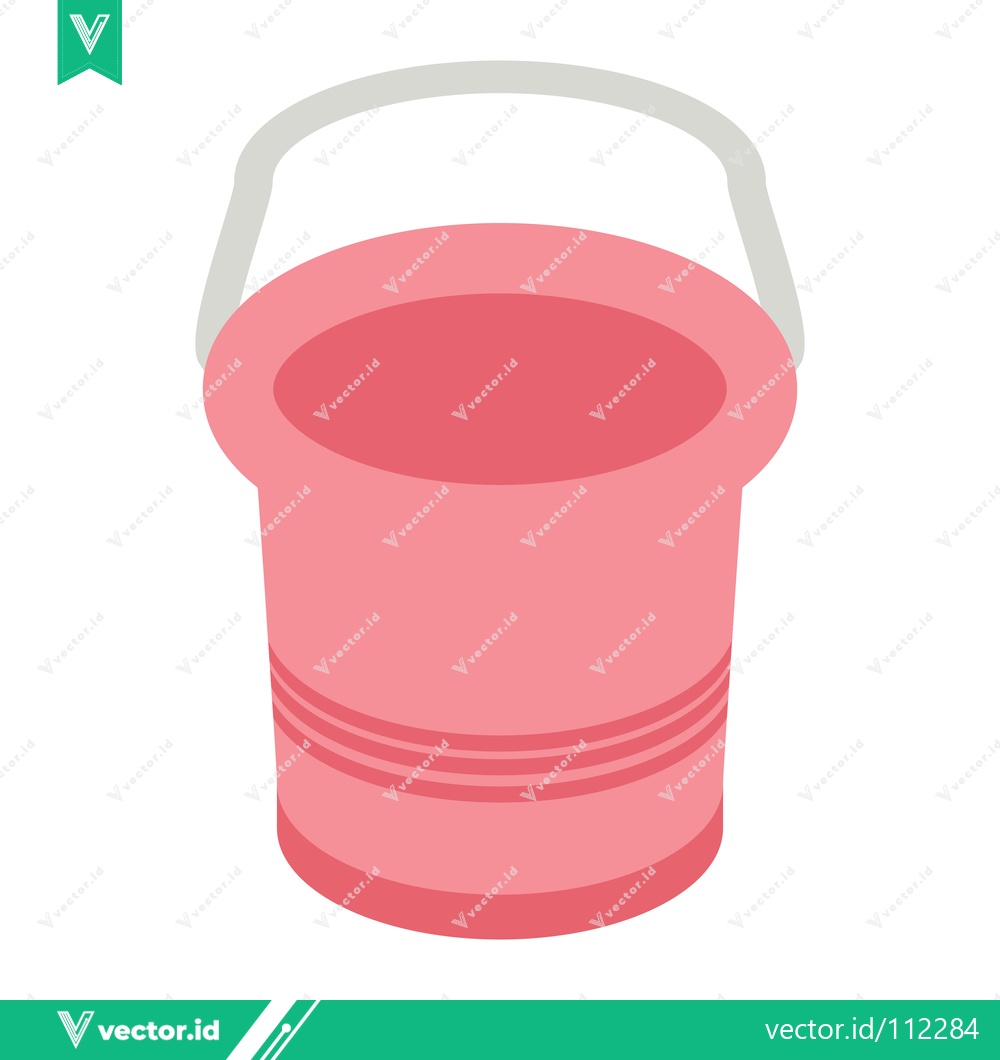 Premium Vector dari Pink Bucket with Handle Illustration