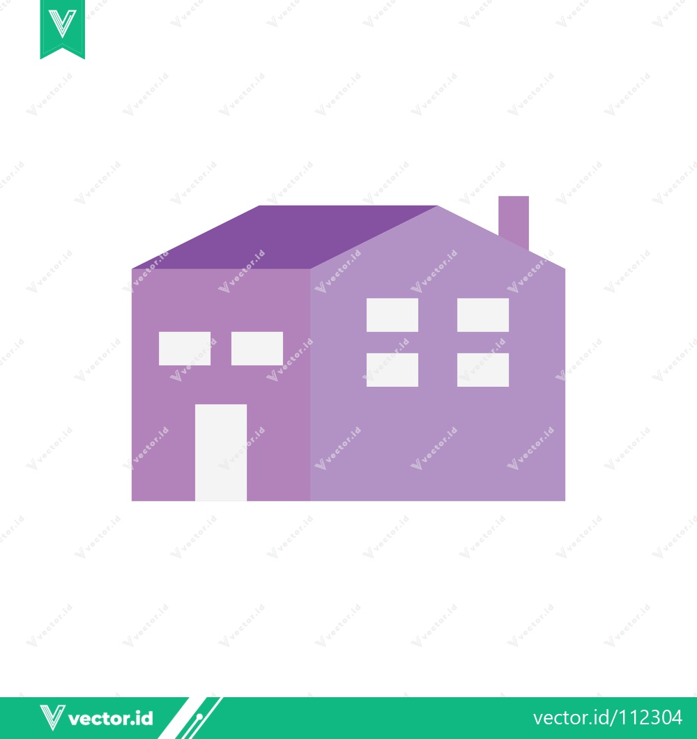 Premium Vector dari Simple Purple House Icon Vector Illustration